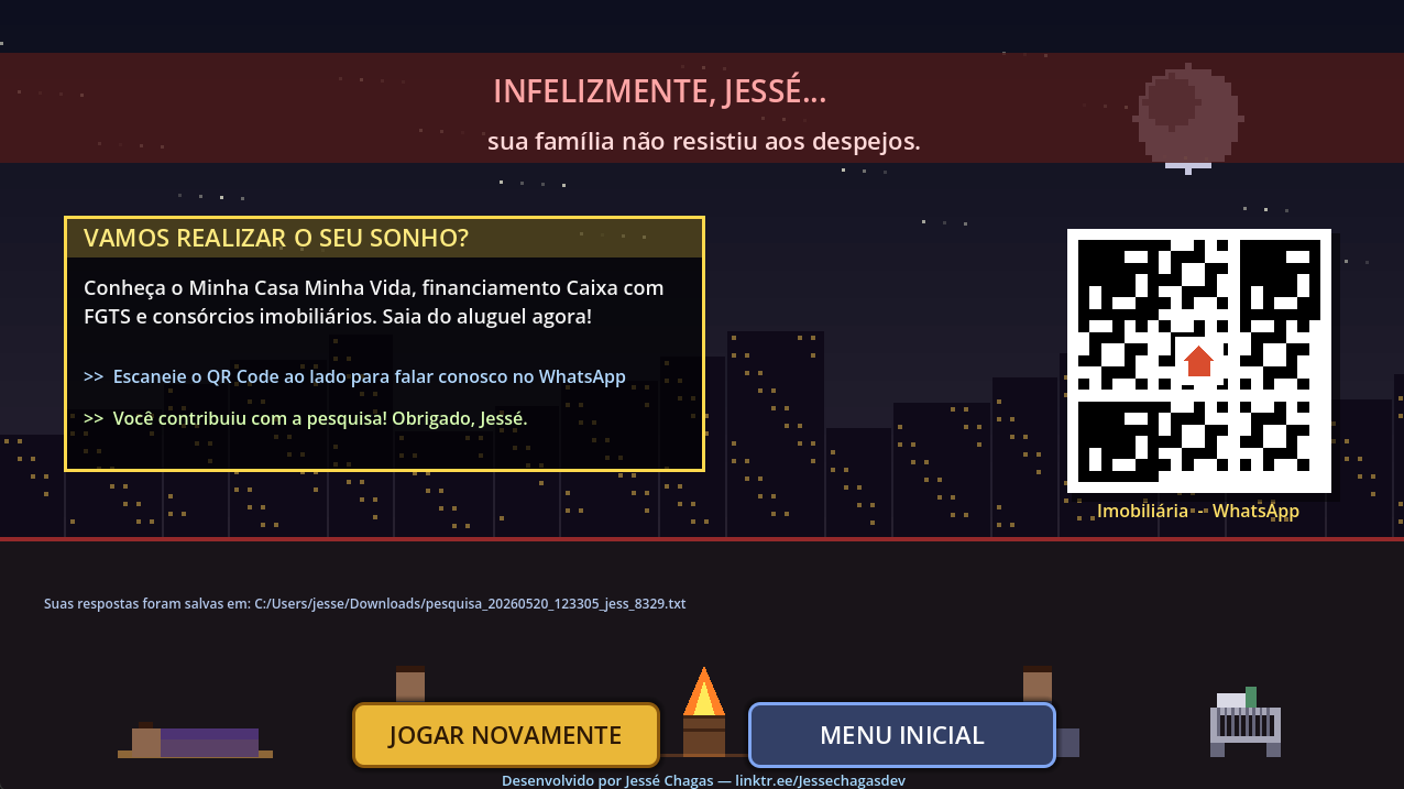 Tela de Derrota